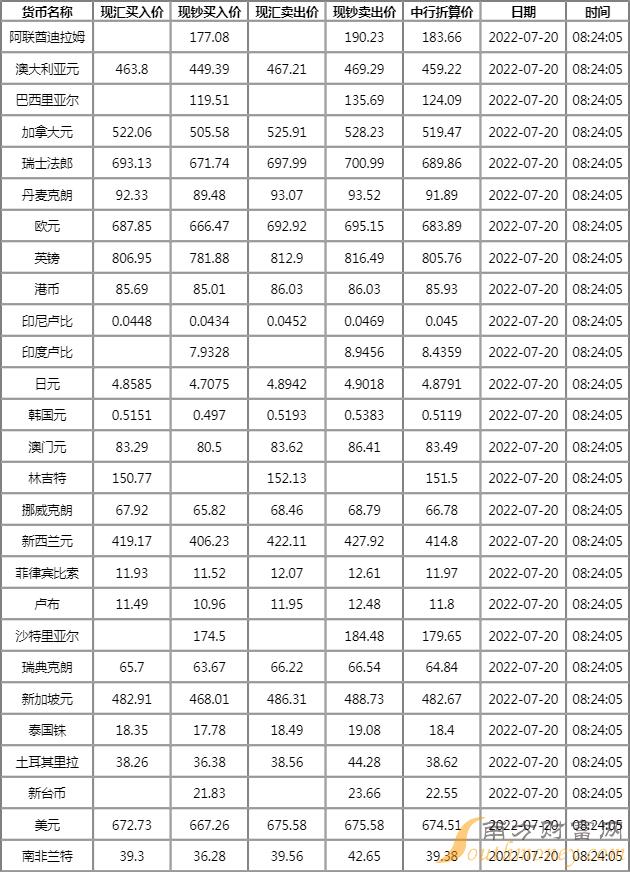 全球货币动态与市场趋势分析——最新外汇牌价查询今日更新